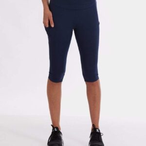 Wi-Thi Mid-Rise Pocketed Crop Legging – Night Swim Navy