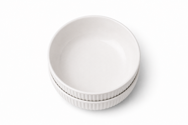 Ceramic Soup Bowl Set of 2 Deep Serving Bowls 700ml Durable Modern Design | wholeds