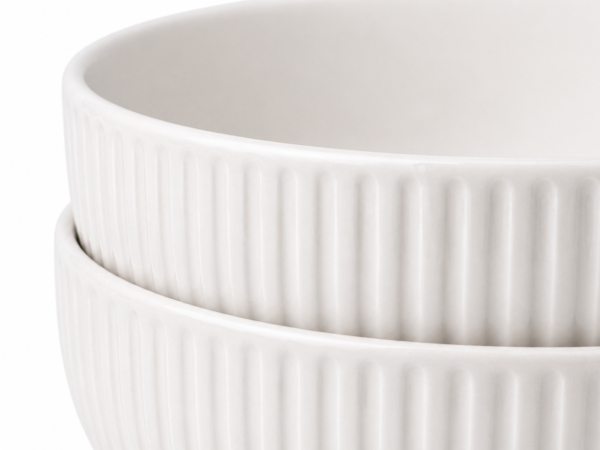 Ceramic Soup Bowl Set of 2 Deep Serving Bowls 700ml Durable Modern Design | wholeds