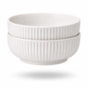 Ceramic Soup Bowl Set of 2 Deep Serving Bowls 700ml Durable Modern Design | wholeds