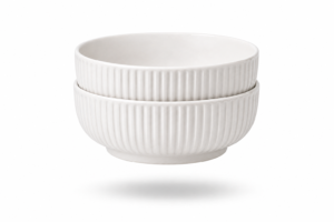 Ceramic Soup Bowl Set of 2 Deep Serving Bowls 700ml Durable Modern Design | wholeds