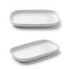 w6.1 Ceramic Snack Plate Sectioned Serving Tray 1 Compartment Durable Modern Design | wholeds