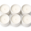 Ceramic Mini Candle Jar Set of 6 Bulk Gift Pack Decorative Home Scented Candles | wholeds