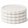 Ceramic Coaster Set of 4 Heat Resistant Table Protection Durable Modern Design | wholeds