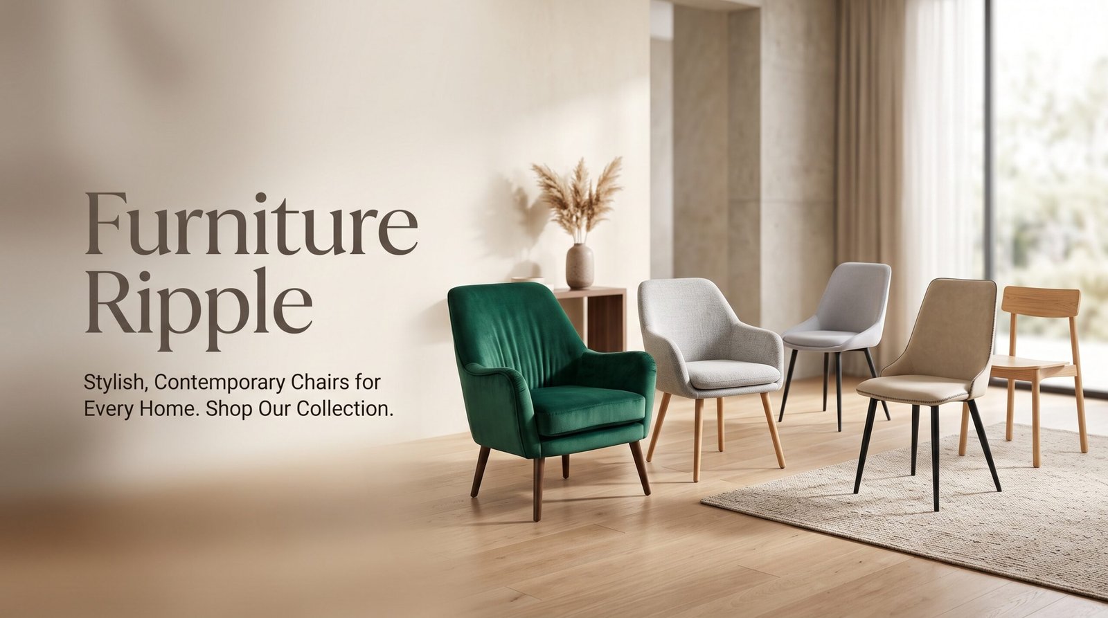 Furniture Ripple Emerald Green Velvet Accent Chair with Matte Black Tapered Legs